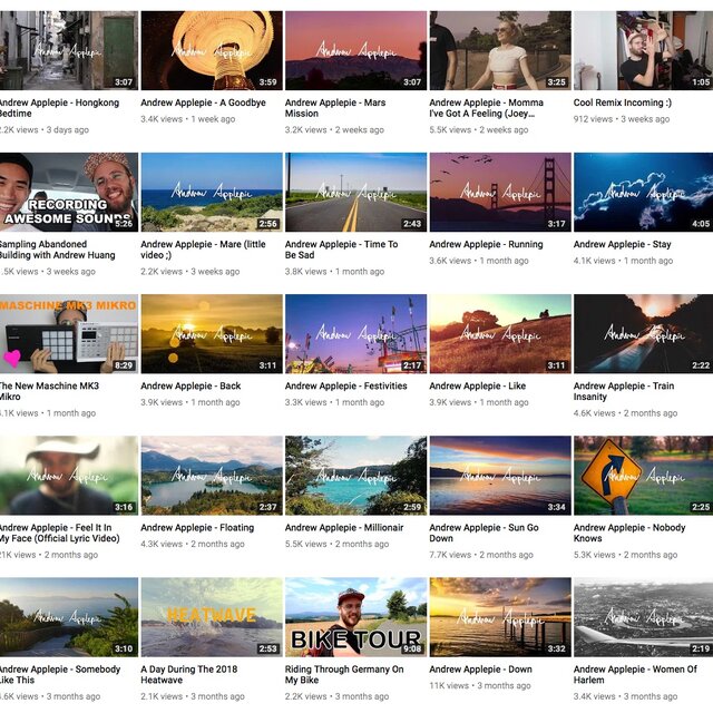 Andrew Applepie on YouTube